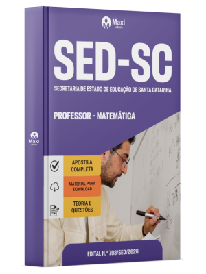 Apostila SED-SC 2026 - Professor - Matemática