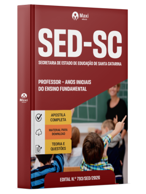 Apostila SED-SC 2026 - Professor - Anos Iniciais Ensino Fundamental