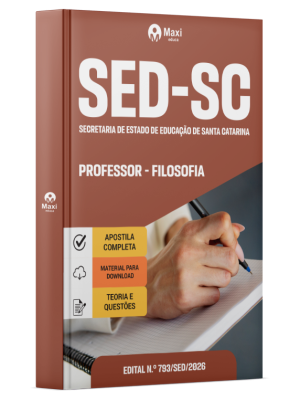 Apostila SED-SC 2026 - Professor - Filosofia