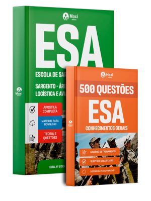 Combo ESA 2026 - Curso de Formação de Sargento - Área: Combatente/Logística e Aviação