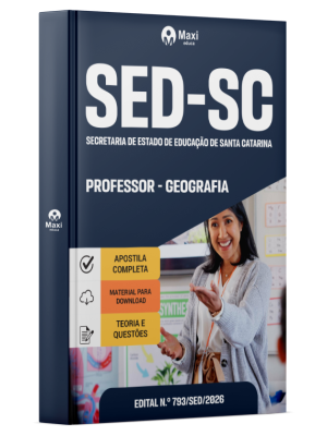 Apostila SED-SC 2026 - Professor - Geografia