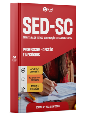 Apostila SED-SC 2026 - Professor - Gestão e Negócios