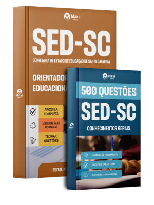 Combo SED-SC 2026 - Orientador Educacional
