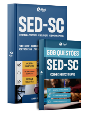 Combo SED-SC 2026 - Professor - Língua Portuguesa e Literatura