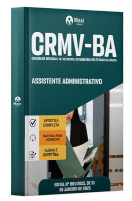 Apostila CRMV-BA 2024 - Assistente Administrativo