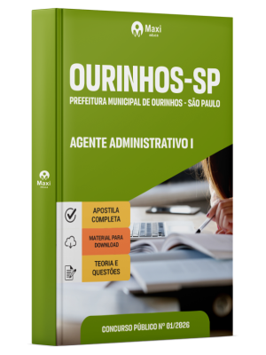 Apostila Prefeitura de Ourinhos - SP 2026 - Agente Administrativo I