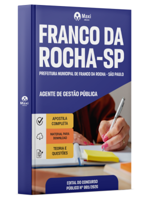 Apostila Prefeitura de Franco da Rocha - SP 2026 - Agente de Gestão Pública