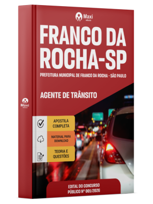 Apostila Prefeitura de Franco da Rocha - SP 2026 - Agente de Trânsito