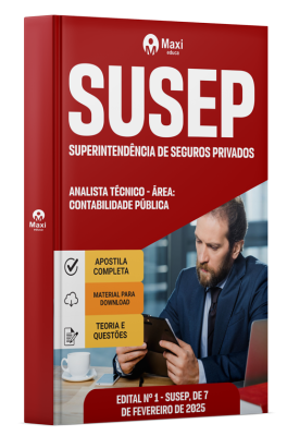 Apostila SUSEP - 2025 - Analista Técnico - Área: Contabilidade Pública