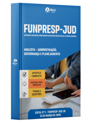 Apostila FUNPRESP-JUD 2026 - Analista - Administrativo, Governança e Planejamento