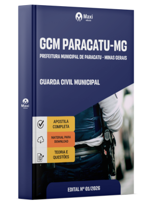 Apostila Prefeitura de Paracatu - MG 2026 - Guarda Civil Municipal