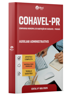 Apostila COHAVEL-PR 2026 - Auxiliar Administrativo