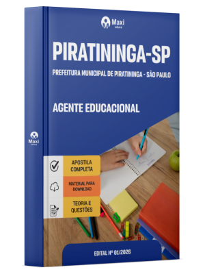 Apostila Prefeitura de Piratininga - SP 2026 - Agente Educacional