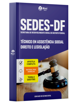 Apostila SEDES-DF 2026 - Especialista em Assistência Social - Direito e Legislação