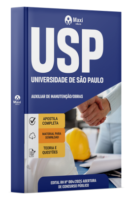 Apostila USP - 2025 - Auxiliar de Manutenção/Obras