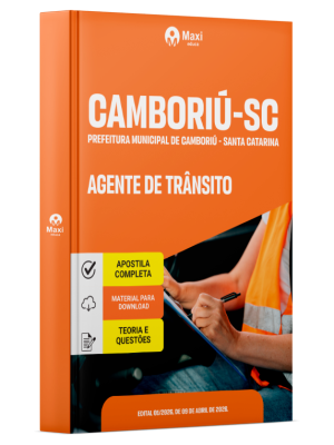 Apostila Prefeitura de Camboriú - SC 2026 - Agente de Trânsito