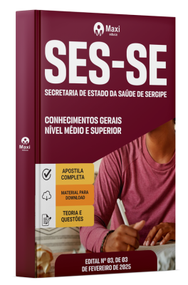 Apostila SES SE 2026 - Conhecimentos Gerais - Nível Médio e Superior