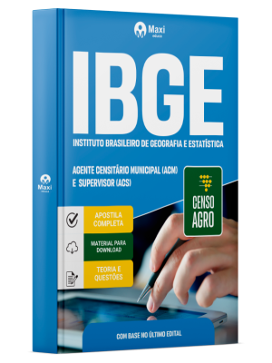 Apostila IBGE Temporário 2026 - Agente Censitário Municipal (ACM) e Supervisor (ACS)