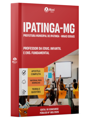 Apostila Prefeitura de Ipatinga - MG 2026 - Professor da Educação Infantil e Ensino Fundamental