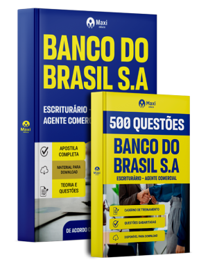 Combo Banco do Brasil 2026 - Escriturário - Agente Comercial