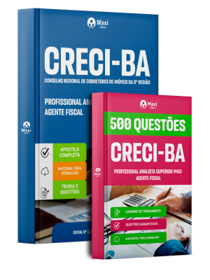 Combo CRECI-BA 2026 - Profissional Analista Superior (PAS) - Agente Fiscal