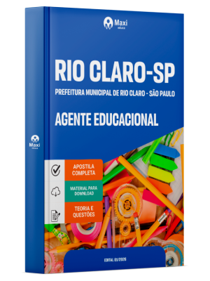 Apostila Prefeitura de Rio Claro - SP 2026 - Agente Educacional