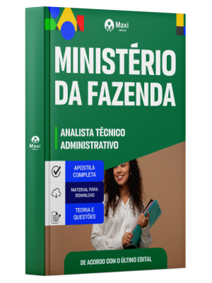 Apostila Ministério da Fazenda 2026 em PDF - Analista Técnico-Administrativo