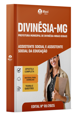 Apostila Prefeitura de Divinésia - MG - 2025 - Assistente Social E Assistente Social Da Educação
