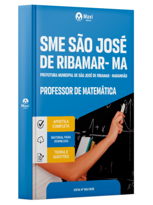 Apostila Prefeitura de São José de Ribamar-MA 2026 em PDF - Professor Ensino Fundamental Anos Finais - Matemática