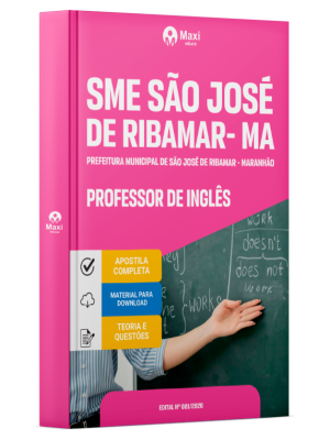 Apostila Prefeitura de São José de Ribamar-MA 2026 - Professor Ensino Fundamental Anos Finais - Letras/ Inglês