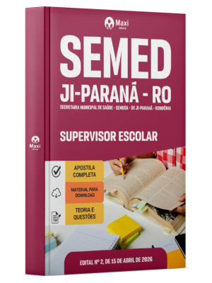Apostila Prefeitura de Ji-Paraná - RO 2026 - Supervisor Escolar
