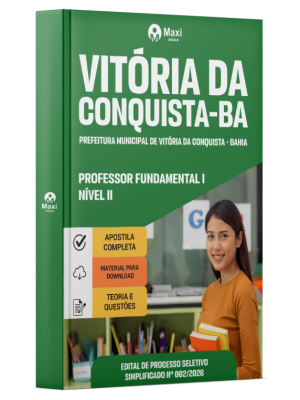 Apostila Prefeitura de Vitória da Conquista - BA 2026 - Professor Fundamental I - Nível II