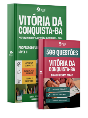 Combo Prefeitura de Vitória da Conquista - BA 2026 - Professor Fundamental I - Nível II