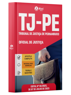 Apostila TJ-PE - Tribunal de Justiça de Pernambuco - Oficial de Justiça