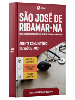 Apostila Prefeitura de São José de Ribamar-MA 2026 em PDF - Agente Comunitário de Saúde (ACS)