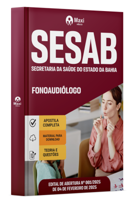 Apostila SESAB-BA 2025 - Fonoaudiólogo