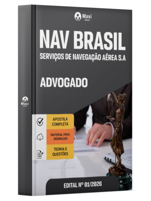 Apostila NAV Brasil 2026 em PDF - Advogado