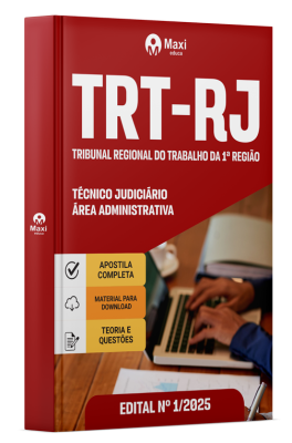 Apostila TRT RJ 2025 - Técnico Judiciário - Área Administrativa