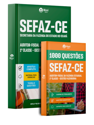 Combo SEFAZ-CE 2026 - Auditor-Fiscal da Fazenda Estadual 1ª Classe - Gestão Fazendária