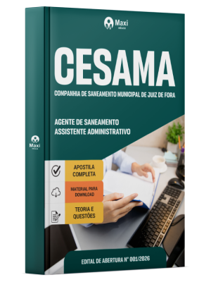 Apostila CESAMA de Juiz de Fora-MG 2026 - Agente de Saneamento - Assistente Administrativo