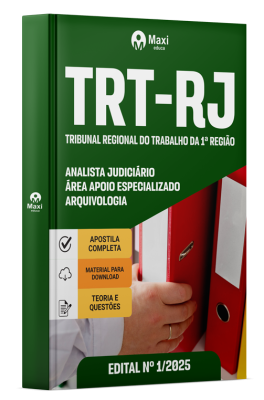 Apostila TRT RJ 2025 - Analista Judiciário - Área Apoio Especializado - Arquivologia