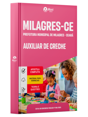 Apostila Prefeitura de Milagres-CE 2026 - Auxiliar de Creche