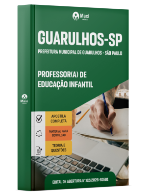 Apostila Prefeitura de Guarulhos em PDF - SP 2026 - Professor(a) de Educação Infantil