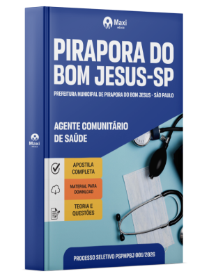 Apostila Prefeitura de Pirapora do Bom Jesus-SP 2026 - Agente Comunitário de Saúde
