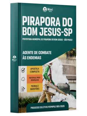 Apostila Prefeitura de Pirapora do Bom Jesus-SP 2026 - Agente de Combate às Endemias