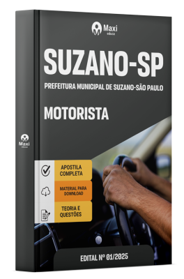 Apostila Prefeitura de Suzano - SP 2025 - Motorista