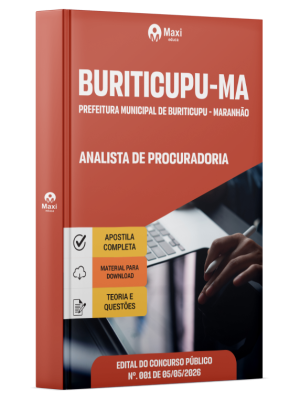 Apostila Prefeitura de Buriticupu-MA 2026 - Analista de Procuradoria