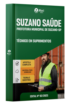 Apostila Suzano Saúde-SP 2026 - Técnico em Suprimentos