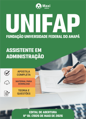 Apostila UNIFAP 2026 em PDF - Assistente em Administração