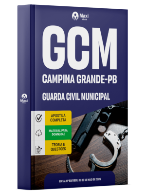 Apostila Prefeitura de Campina Grande - PB 2026 - Guarda Civil Municipal
